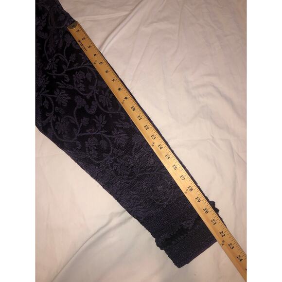 Purple Jacket Size XL Petite Velvet Trim Fairy Grunge Witchy Boho Tapestry Goth - Picture 8 of 11